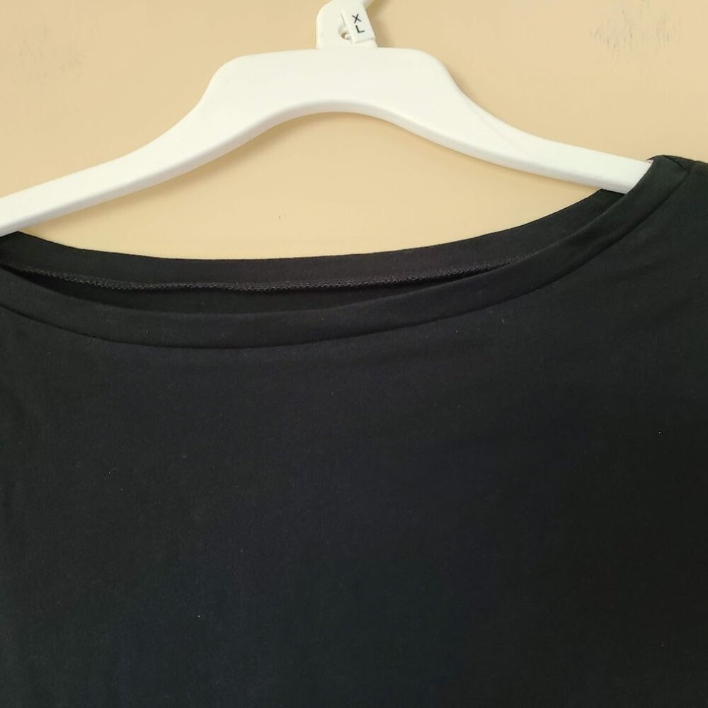 A New Day Women's Long Sleeve Boat Neck T-Shirt - Size XL, Black - Picture 5 of 5